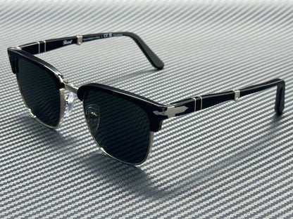 PERSOL PO3375S 95 58 Black Green Polarized Unisex 50 mm Folding Sunglasses