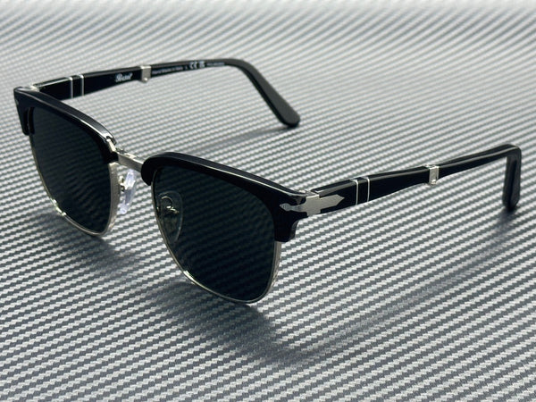 PERSOL PO3375S 95 58 Black Green Polarized Unisex 50 mm Folding Sunglasses