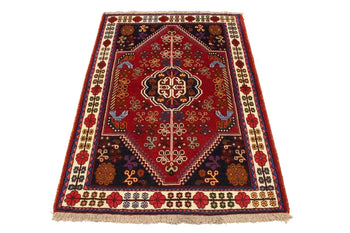 Handmade Wool Tribal Oriental Rug Equestrian