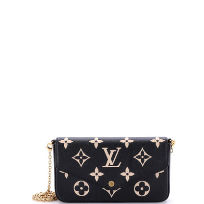 Louis Vuitton Felicie Pochette Bicolor Monogram Empreinte Giant