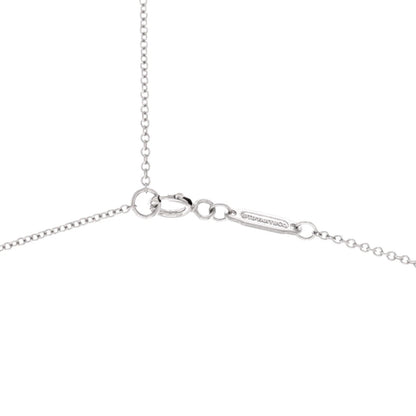 Tiffany & Co. T Smile Pendant Necklace 18K White Gold Small