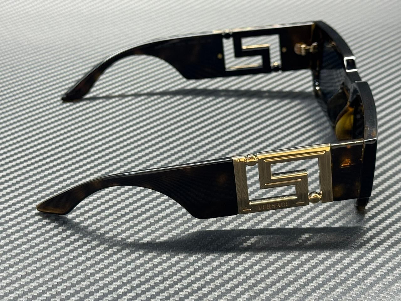 VERSACE VE4506U 108 87 Havana Dark Grey Men's 54 mm Sunglasses