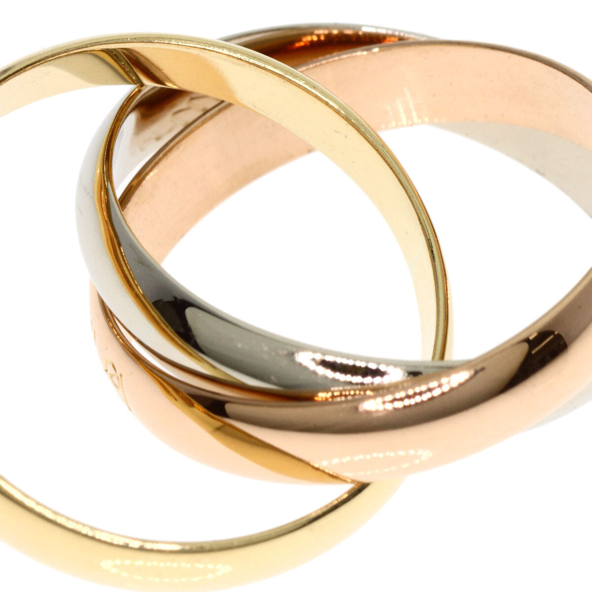 Cartier Trinity #49 Ring K18 Yellow Gold 18K Pink