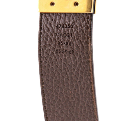 Gucci Gg Marmont Reversible Belt Leather Wide
