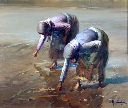 Machi Manuel Original Oil Painting Coastal Spanish Art