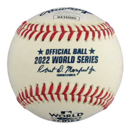 Rob Thomson Autographed Rawlings 2022 World Series Baseball Phillies Jsa