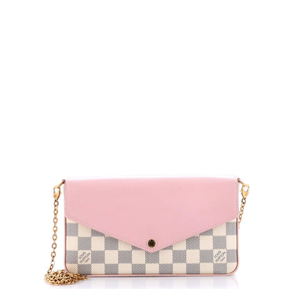 Louis Vuitton Felicie Pochette Damier And Leather