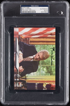 Bill Clinton Signed Oval Office Postcard Psa/Dna