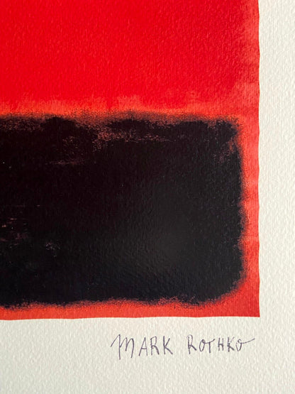 Mark Rothko Lithograph Coa Signed Numbered Limited 180 Ex Stamp