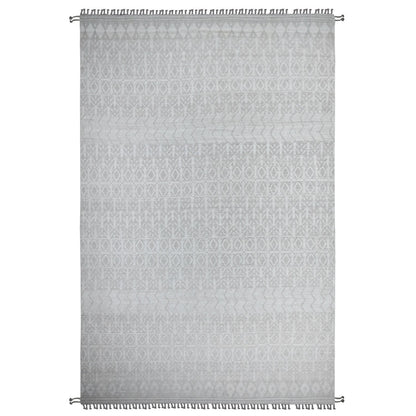 9'9"X15'4" Ivory Moroccan Weave Leaf Design Oversized Oriental Rug