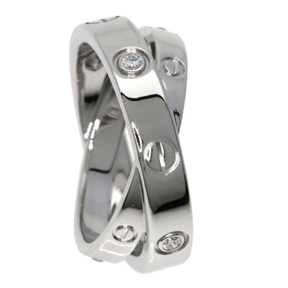 CARTIER Ring Be Love 6P Diamond #46 K18 White Gold