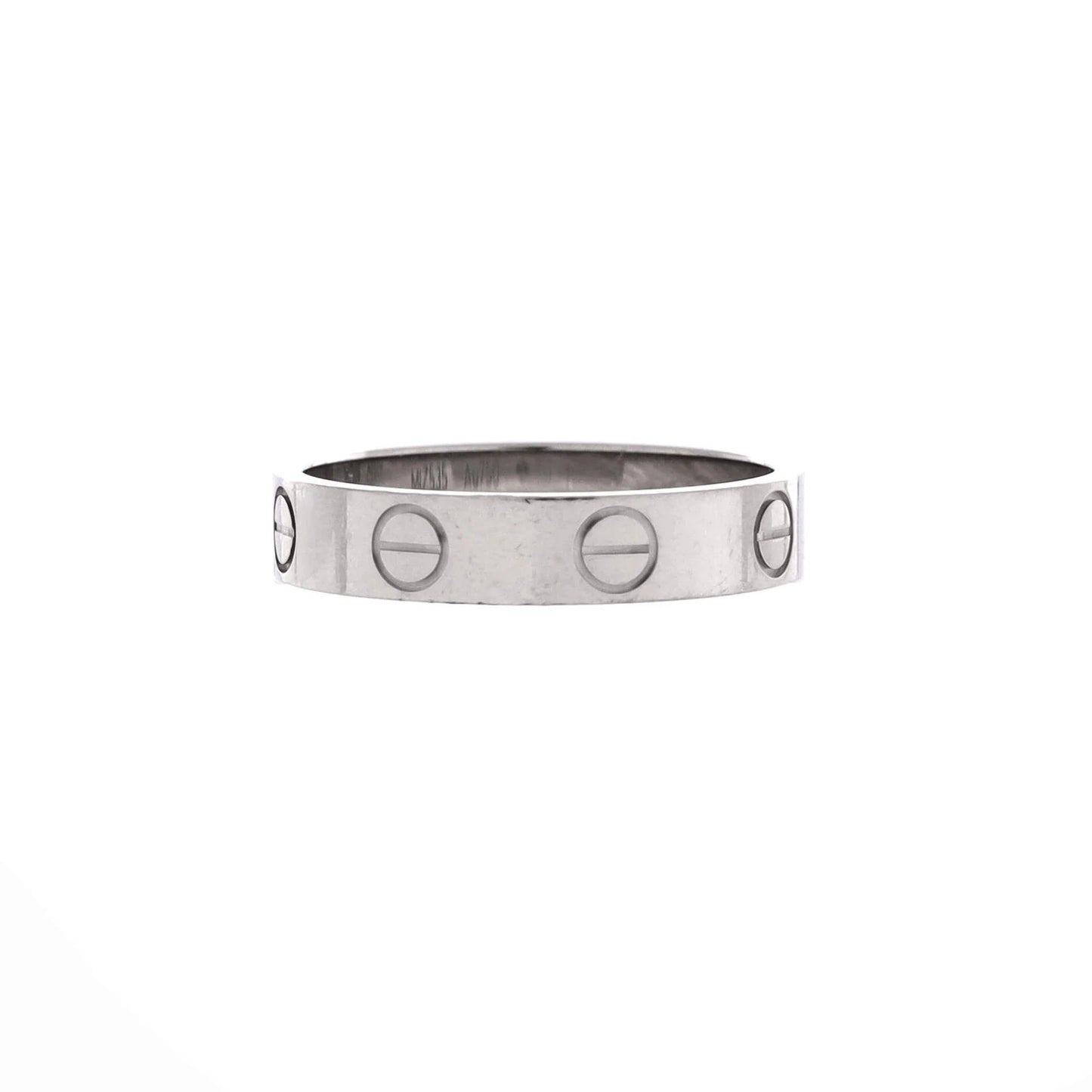 Cartier Love Wedding Band Ring 18K White Gold
