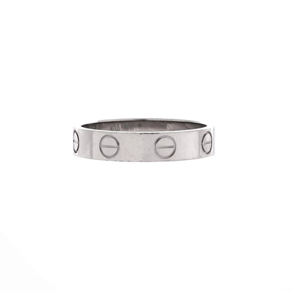 Cartier Love Wedding Band Ring 18K White Gold