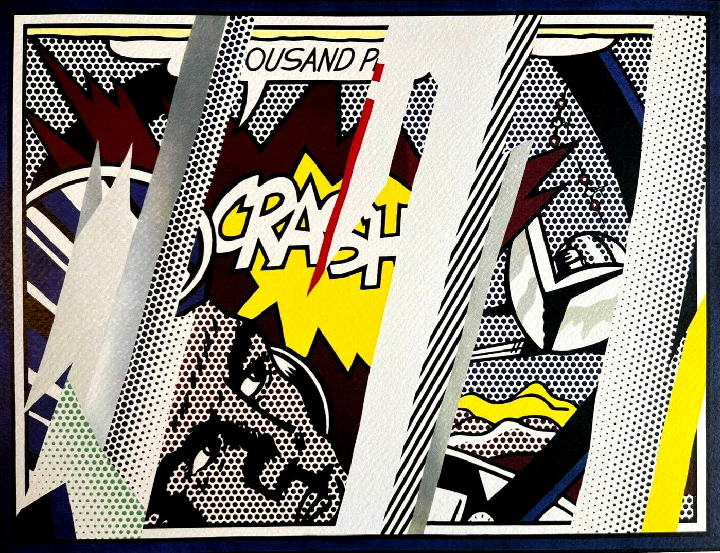 Roy Lichtenstein Lithograph Coa Signed Numbered ''Crash''