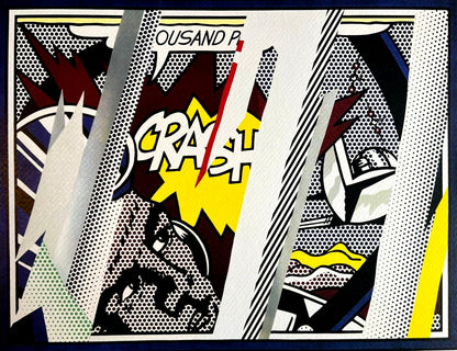 Roy Lichtenstein Lithograph Coa Signed Numbered ''Crash''