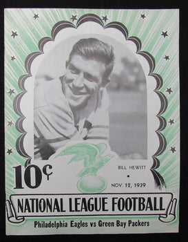 November 12, 1939 Philadelphia Eagles Vs. Packers