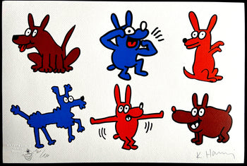Keith Haring Lithograph Coa Signed Numbered