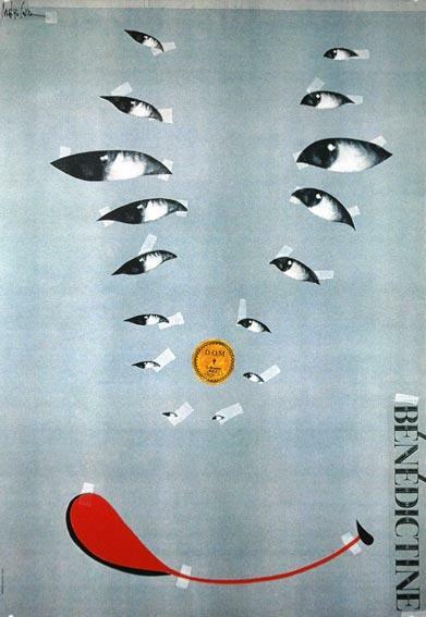Benedictine By Makoto Saito French Liquor Poster On Canson Paper Original Popart