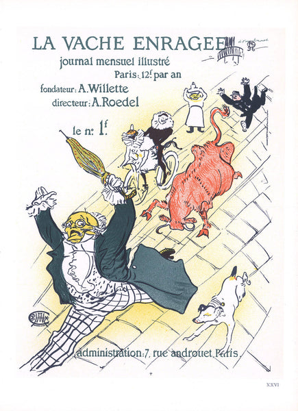 Henri De Toulouse-Lautrec La Vache Enragee 