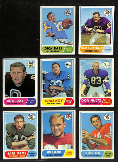 1968 Topps Football Card Complete Set (1-219) Griese Starr Unitas Sayers 198573