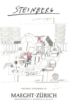 Saul Steinberg Maeght-Zurich Signed 