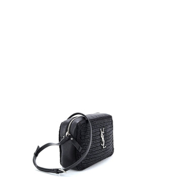 Saint Laurent Lou Camera Bag Woven Raffia Small