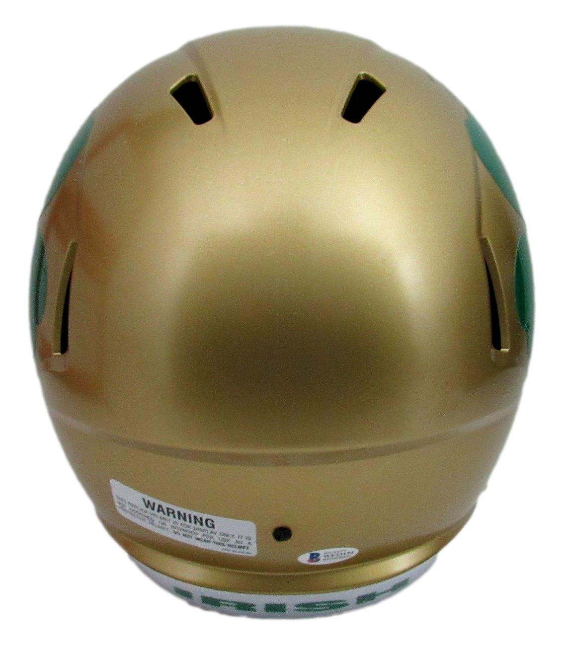 Ian Book Signed/Inscr Notre Dame Gold Full Size