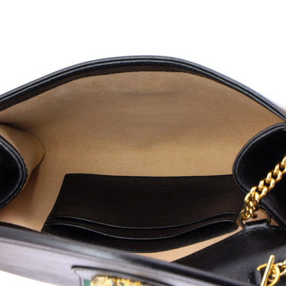 Gucci Rajah Web Chain Shoulder Bag Leather Mini