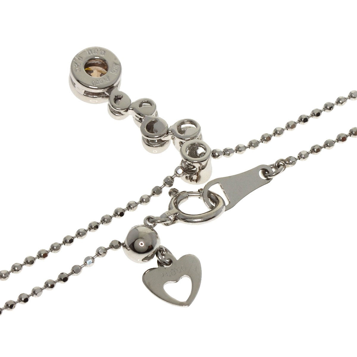 PT850 Kashikey Brown Diamond Necklace Platinum PT900