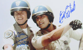 Larry Wilcox/Erik Estrada Dual-Autographed 11X14 Photo 
