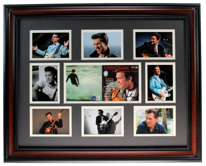 Chris Isaak Signed/ Autographed CD Insert with Photo Collage Framed Beckett 01614