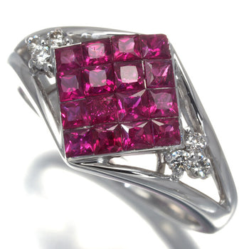 Verite Ring Ruby 1.00Ct Diamond 0.08Ct