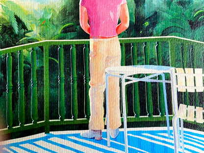 David Hockney Lithograph Coa Signed 180 Limited Numbered Edition