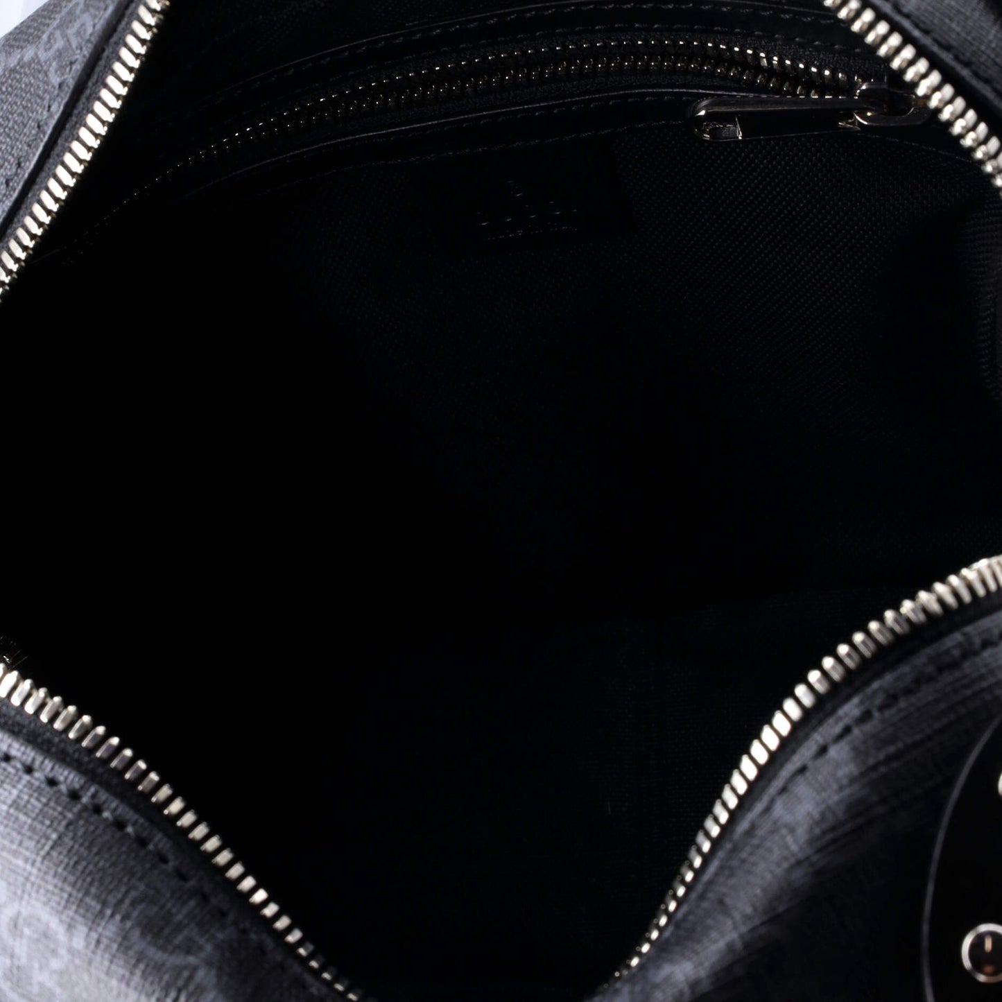 Gucci Trunk Shoulder Bag Gg Coated Canvas With Studded Leather