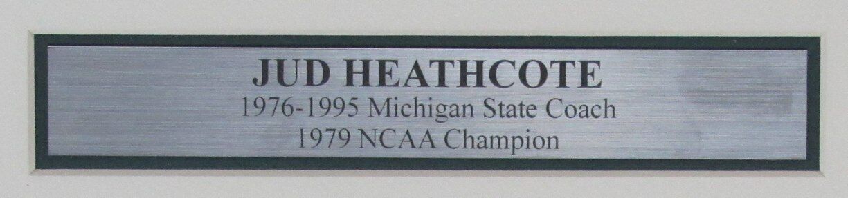 Jud Heathcote Autographed 3X5 Index Card W/ Photo