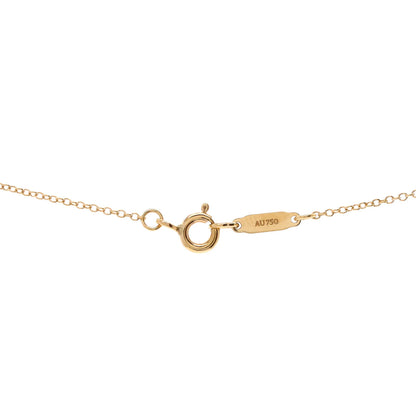 Tiffany & Co. Bow Pendant Necklace 18K Yellow Gold Mini