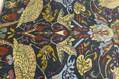 One-Of-A-Kind Birds Design Chobi Oriental Rug