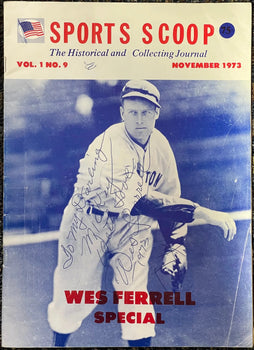 Wes Ferrell November 1973 Sports Scoop Journal