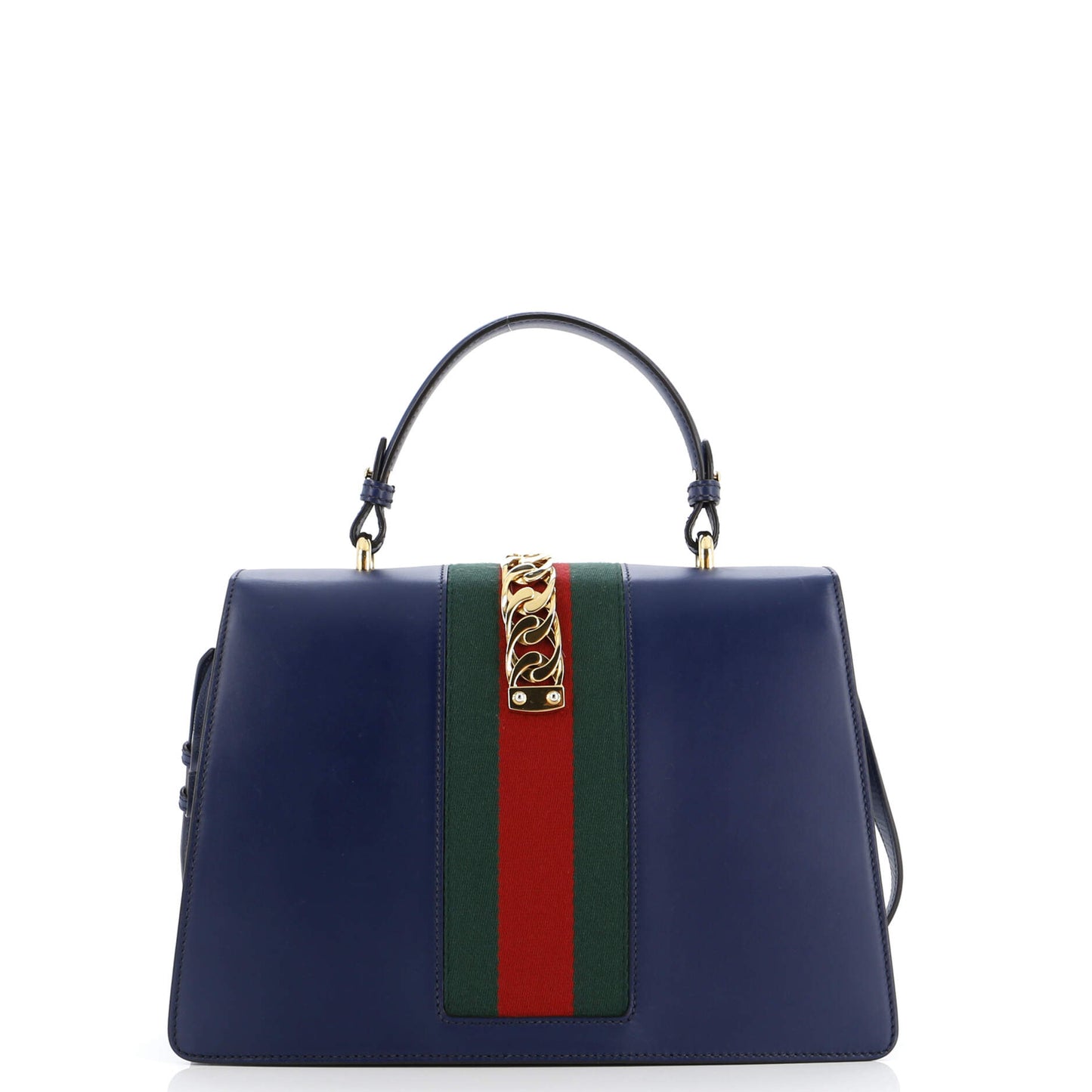 Gucci Sylvie Top Handle Bag Leather Medium