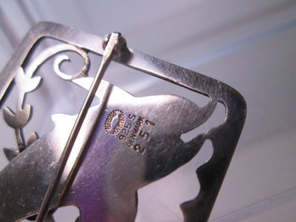 Georg Jensen. Malinowski Sterling Silver Brooch