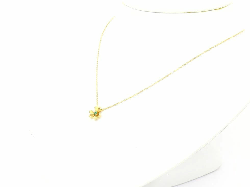 Van Cleef & Arpels Vcarp7Sb00 K18Yg 1P Emerald Frivole Pendant Mini Model