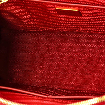 Prada Double Zip Lux Tote Saffiano Leather Medium