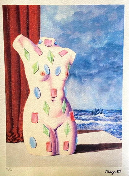 Ren-Magritte Lithograph Coa Signed Numbered By Hand Limited Edition