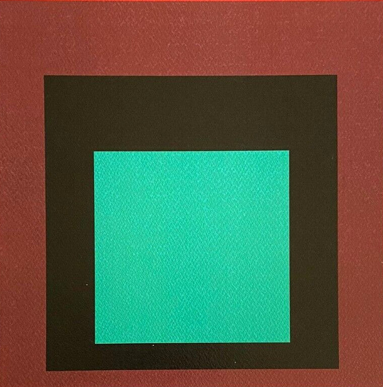 Josef Albers Lithograph Coa Signed Op Numbered 180 Piet Mondrian