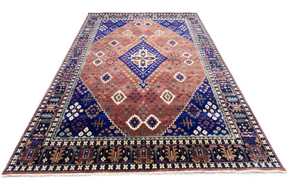 Extra Large Handmade Tribal Geometric Oriental Rug 10X14 ft Bedroom Decor