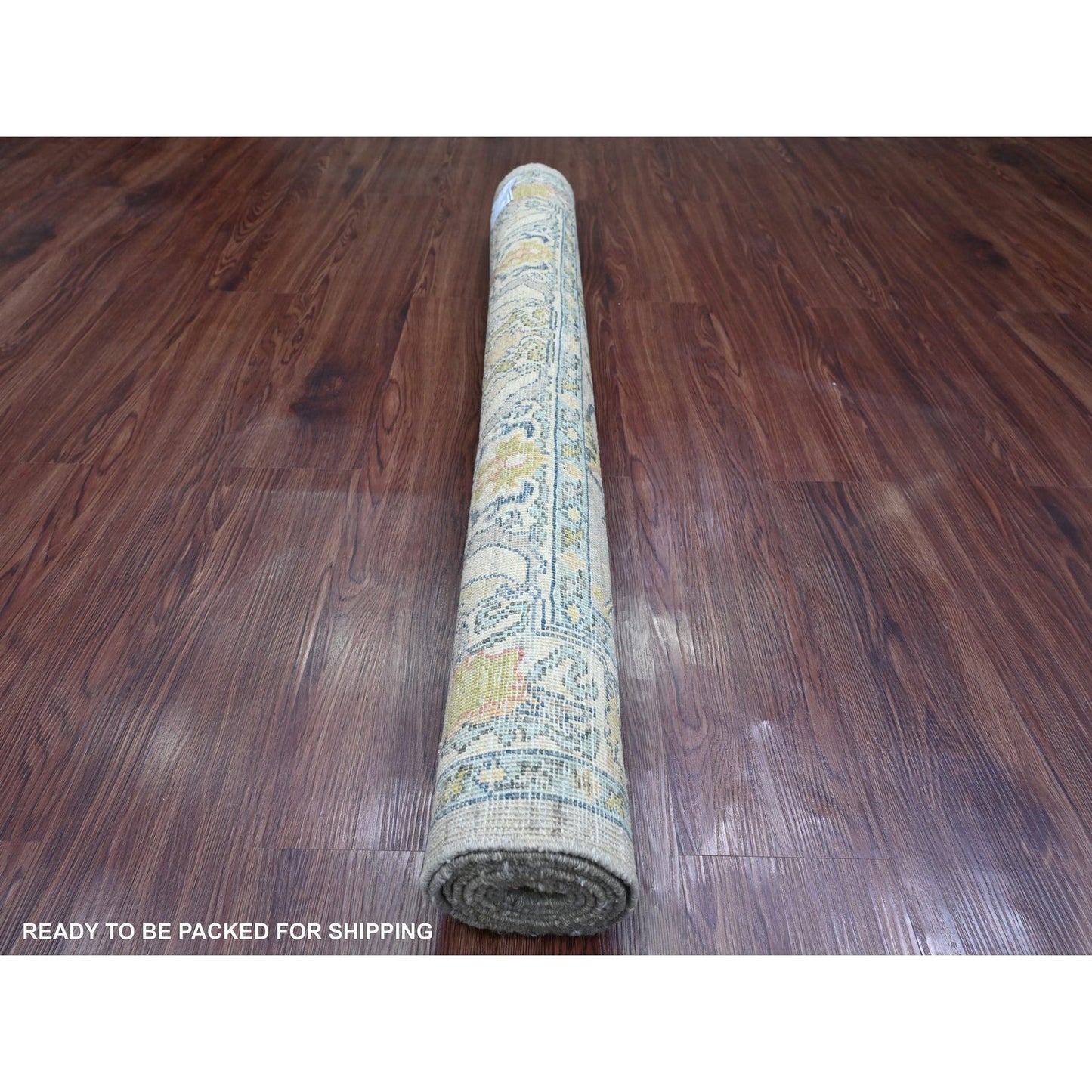 4'X6'1" Gray Aryana Collection Bijar Garus Design Hand Knotted Wool Rug