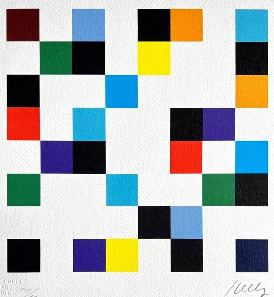 Ellsworth Kelly Lithograph Coa Signed Op Numbered