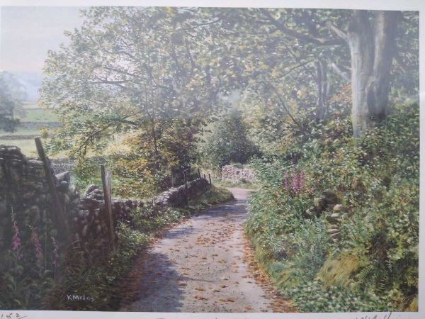Keith Melling Signed Prints Summer Hillside & Toward Home Landscape Art