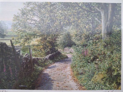 Keith Melling Signed Prints Summer Hillside & Toward Home Landscape Art