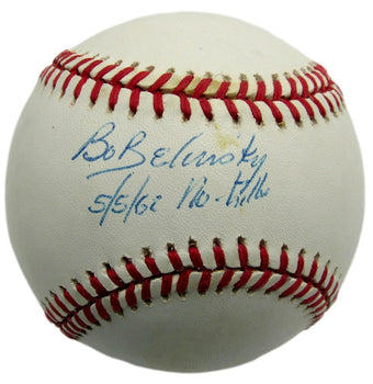 Bo Belinsky Autographed/Inscribed Oal Baseball Los Angeles Angels No-Hitter Jsa